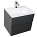 Тумба под раковину Aquanet Алвита 100 240112 подвесная Серый антрацит