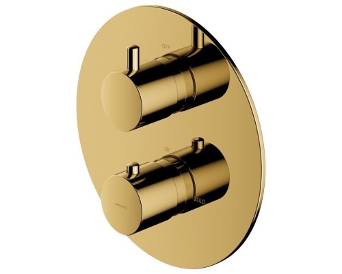 Смеситель термостатический для душа Omnires Y Y1236ROGL золото