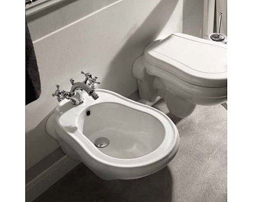 Биде подвесное Kerasan Retro 102601 с 1 отверстием под смеситель