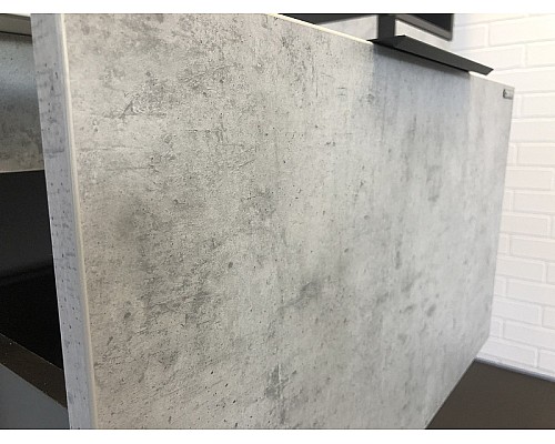 Тумба с раковиной Comforty Франкфурт 60 00-00004332 подвесная Бетон светлый Черная матовая