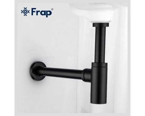 Сифон для раковины Frap F82-7 Черный матовый