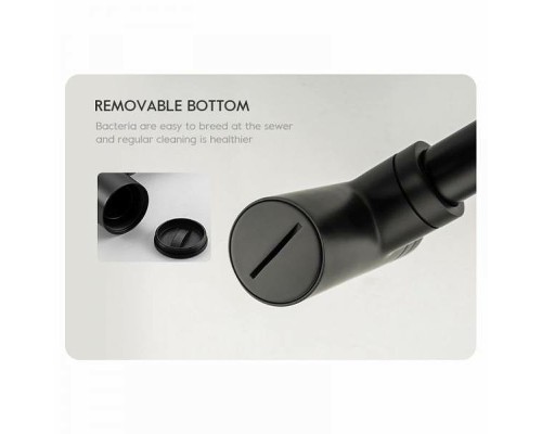 Сифон для раковины Frap F82-7 Черный матовый