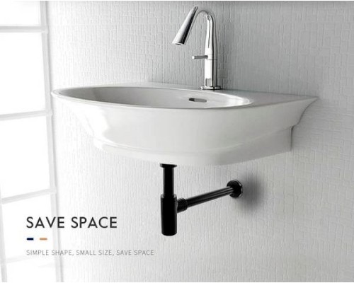 Сифон для раковины Frap F82-7 Черный матовый