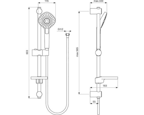 Комплект смесителей Ideal Standard Esla BC264AA Хром