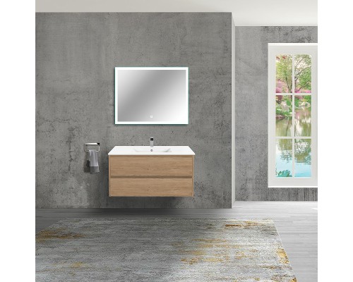Тумба под раковину Vincea Gio 100 VMC-2G100NO подвесная N.Oak