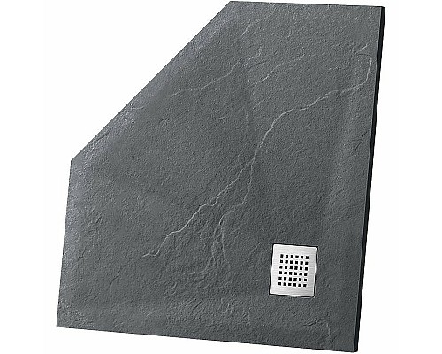 Душевой поддон из искусственного камня Vincea 90x90 VST-4SP9090A Антрацит