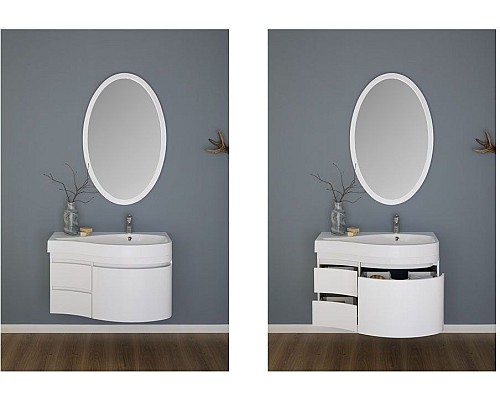 Зеркало Aquanet Сопрано 70 белый