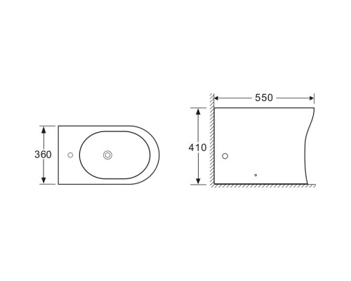 Напольное биде Ceramica Nova STAR CN1906