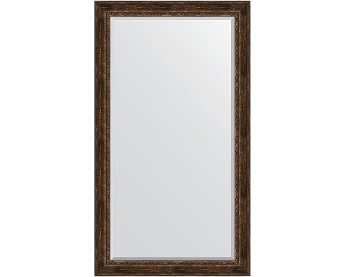 Зеркало Evoform Exclusive Floor 207х117 BY 6180 с фацетом в багетной раме - Состаренное дерево с орнаментом 120 мм