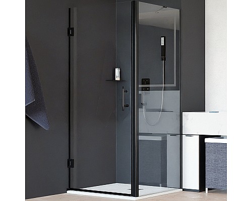 Душевой уголок RGW Hotel HO-045B 70х120 350604572-014 профиль Черный стекло прозрачное
