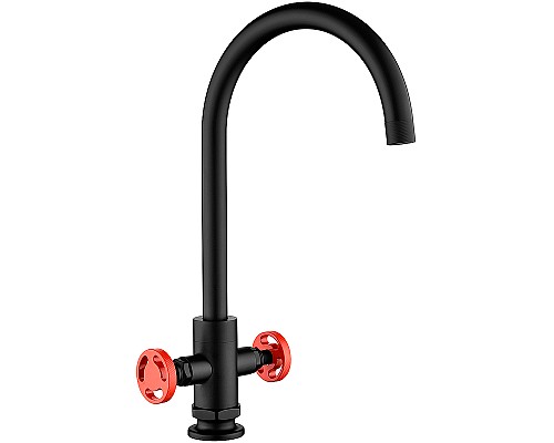 Смеситель для кухни Kaiser Topaz 17333-2 Черный матовый