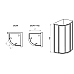 Душевой уголок Ravak Supernova SKCP4-90 90x90 3117O10211 Белый витраж пластик Pearl
