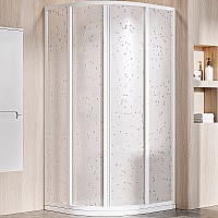 Душевой уголок Ravak Supernova SKCP4-90 90x90 3117O10211 Белый витраж пластик Pearl