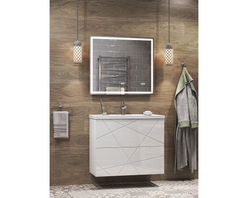 Зеркало Vigo Geometry Luxe 80 с подсветкой с сенсорным выключателем