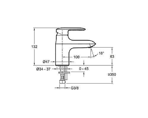 Смеситель для раковины Jacob Delafon E99984CP