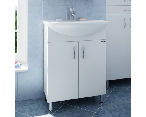 Тумба под раковину СанТа Сити 60 Белая