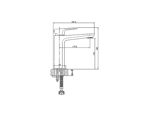 Смеситель Cersanit Nature 63063 для раковины