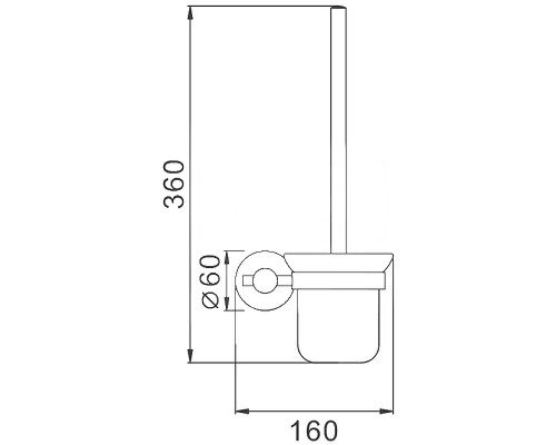 Ершик для унитаза Haiba HB8310 Нержавеющая сталь