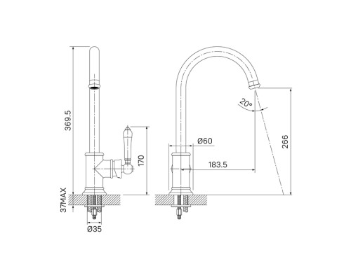Смеситель для кухни IDDIS Oxford OXFSBJ0i05