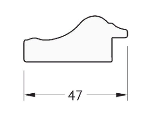Зеркало Evoform Definite 102х52 BY 1053 в багетной раме - Сусальное золото 47 мм