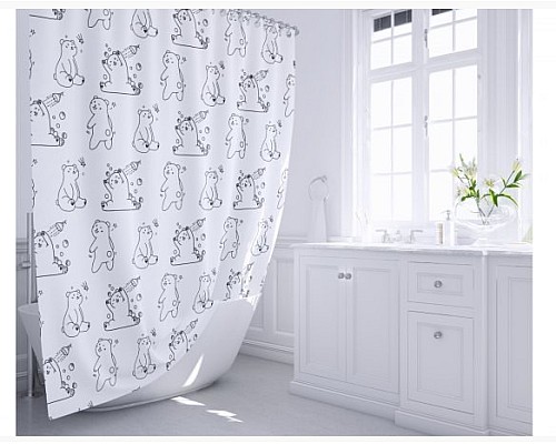 Шторка для ванной Fixsen Teddy Wash FX-1505