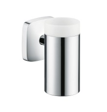 Стаканчик для зубных щеток керамический Hansgrohe PuraVida с держателем