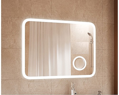 Зеркало Silver Mirrors Elsa 80 LED-00002268 с подсветкой с сенсорным выключателем, подогревом и часами Зеркало Silver Mirrors Elsa 80 LED-00002268 с подсветкой с сенсорным выключателем, подогревом и часами