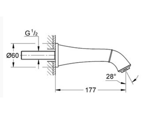Излив Grohe для ванны