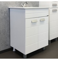 Тумба с раковиной Comforty Модена М-60 Белая матовая