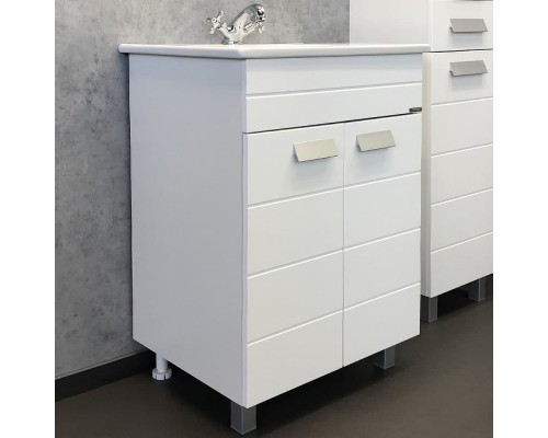 Тумба с раковиной Comforty Модена М-60 00-00001642 Белая матовая