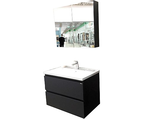 Тумба с раковиной Orans BC-4023-600 4023600З Бархатистый черный