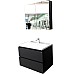 Тумба с раковиной Orans BC-4023-600 4023600З Бархатистый черный