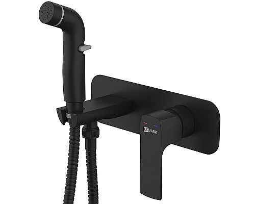 Гигиенический душ со смесителем Lemark Ursus LM7220BL Черный