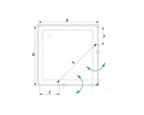 Душевой уголок RGW SV-33 90х90