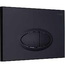 Клавиша смыва Logan Oval 297676 Черная матовая