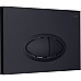 Клавиша смыва Logan Oval 297676 Черная матовая