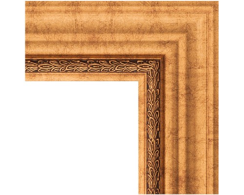 Зеркало Evoform Exclusive 146х61 BY 3542 с фацетом в багетной раме - Римское золото 88 мм