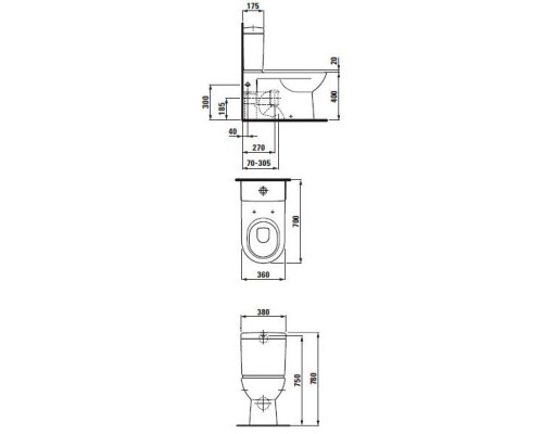 Чаша Laufen Pro Vario