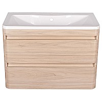 Тумба под раковину подвесная Style Line Атлантика 100 ЛС-00000686 ясень перламутр