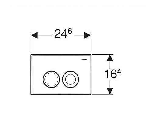 Кнопка смыва Geberit Delta21 115.125.21.1