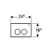 Кнопка смыва Geberit Delta21 115.125.21.1