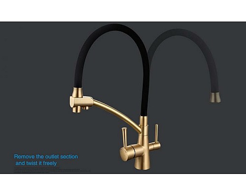 Смеситель для кухни Gappo G4398-1 Бронза Черный