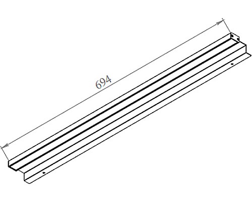 Светильник De Aqua Алюминиум 70 261779 Серебро