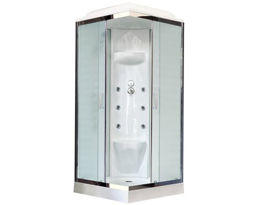 Душевая кабина Royal Bath HP 80х80 с гидромассажем стекло матовое
