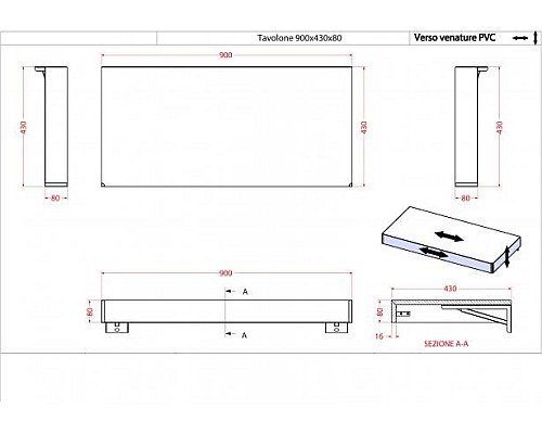 Подвесной шкафчик Cezares 41790