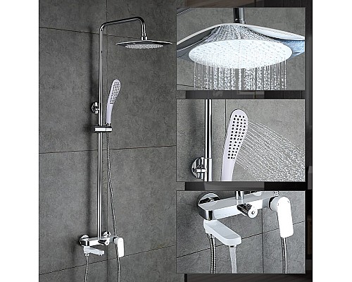 Душевая система Gappo G48 G2448 Белая Хром