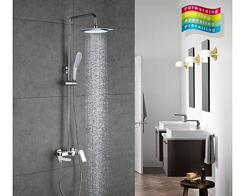 Душевая система Gappo G48 G2448 Белая Хром