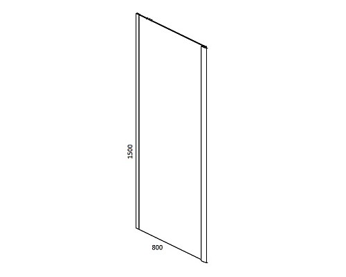 Душевая стенка RGW Z-050-4 B 80 352205408-14 профиль Черный стекло прозрачное