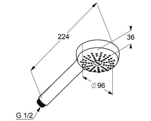Ручной душ Kludi Logo 6810005-00 Хром