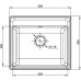 Кухонная мойка GranFest Vertex GF-V-580 Графит